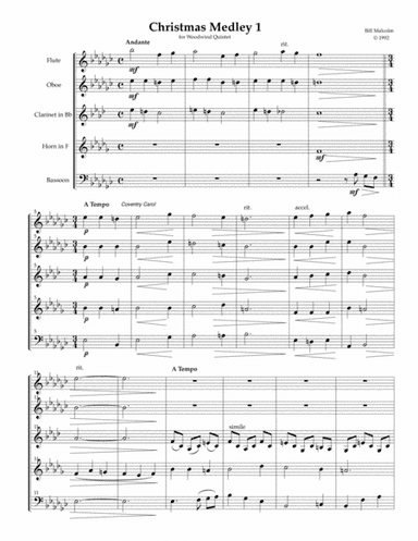 Christmas Medley 1 (arr. Bill Malcolm)
