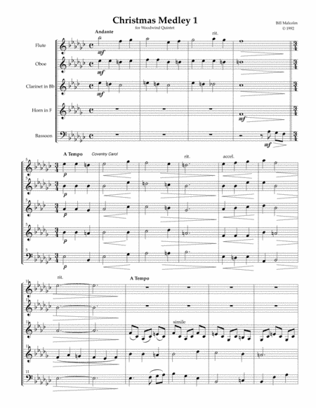 Christmas Medley 1 (arr. Bill Malcolm)