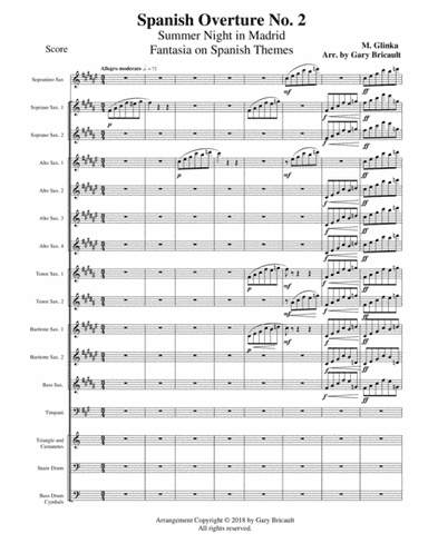 Spanish Overture No. 2 - Summer Night in Madrid, Fantasia on Spanish Themes (arr. Gary Bricault)