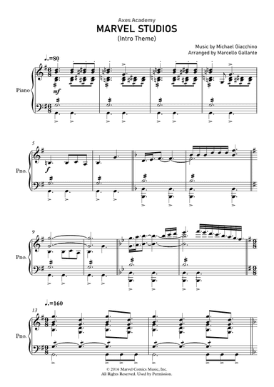 Marvel Studios Fanfare 3 (arr. Marcello Gallante)