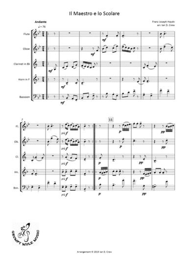 Haydn - Il Maestro e lo Scolare (arr. Ian D. Crew)