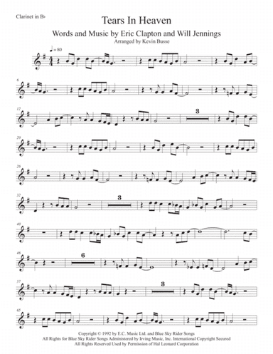Tears In Heaven (arr. Kevin Busse)