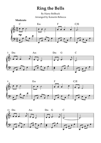 Ring The Bells (arr. Kaiserin Rebecca)