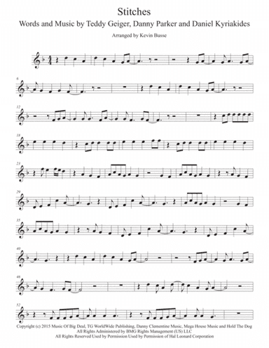 Stitches (arr. Kevin Busse)