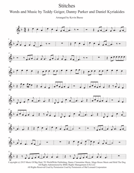 Stitches (arr. Kevin Busse)