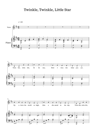 Twinkle Twinkle Little Star (arr. Richard Nicks)