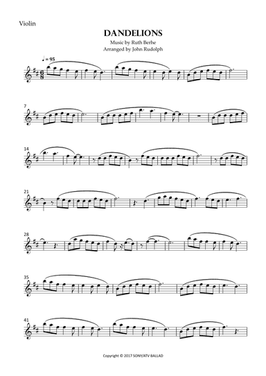 Dandelions (arr. John Rudolph)