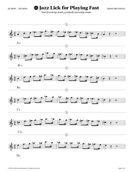 Jazz Lick #26 for Playing Fast