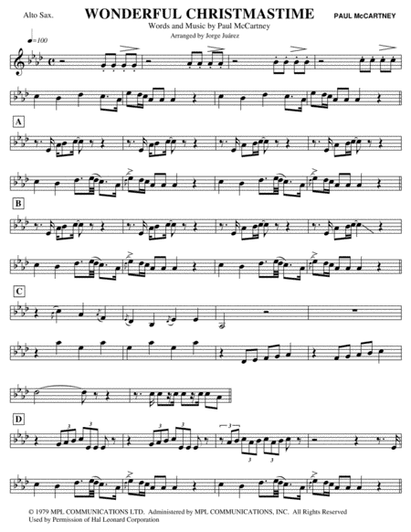 Wonderful Christmastime (arr. Jorge Juárez)