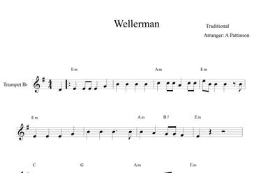 Wellerman Easy Trumpet (arr. Andrew Pattinson)