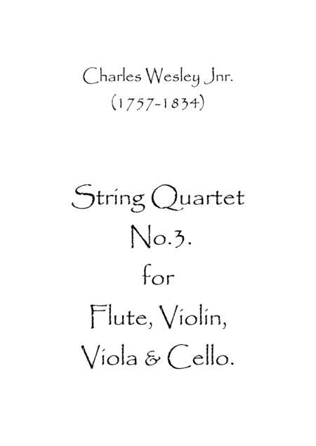 String Quartet No.3 (arr. Spence Bundy)