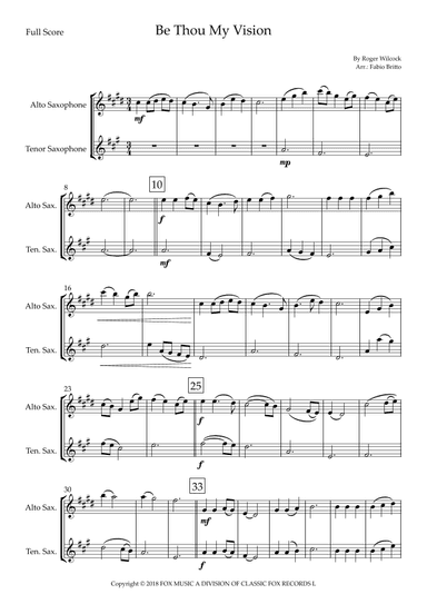 Be Thou My Vision (arr. Fabio Britto)
