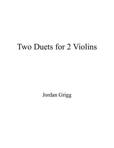 Two Duets for Two Violins (1983)