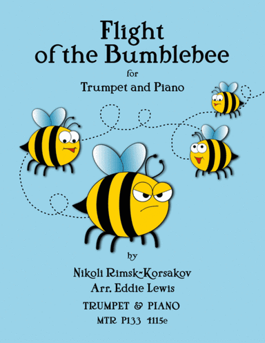 EASY Flight of the Bumblebee - Solo Trumpet With Piano (arr. Eddie Lewis)