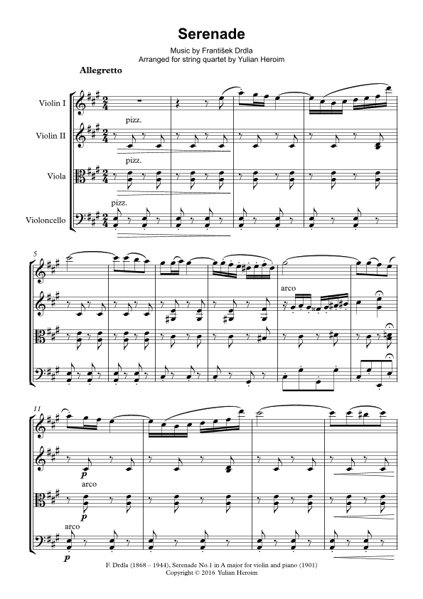 Serenade (arr. Yulian Heroim)