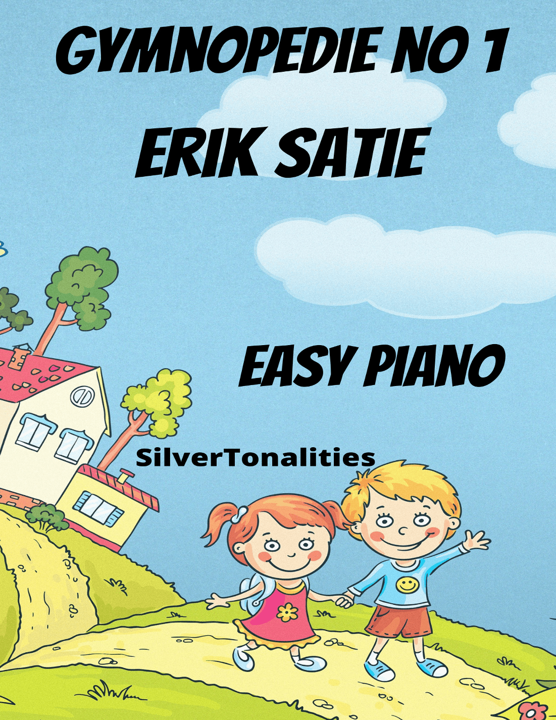 Gymnopedie Number 1 Easiest Piano Standard Notation Sheet Music (arr. SilverTonalities)