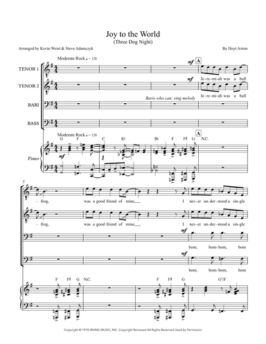 Joy To The World (arr. Kite & String Music)