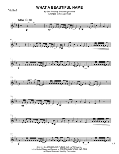 What A Beautiful Name (arr. Greg Birdwell)