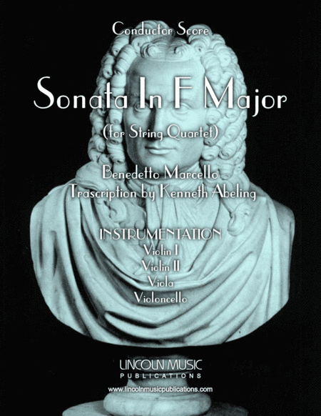 Marcello - Sonata in F Major (for String Quartet) (arr. Kenneth Abeling)