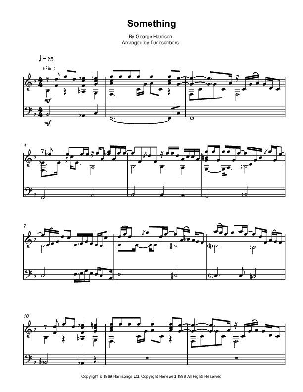 Something (arr. Tunescribers)
