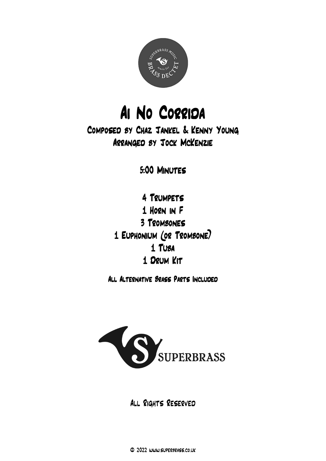 Ai No Corrida (arr. Jock McKenzie)