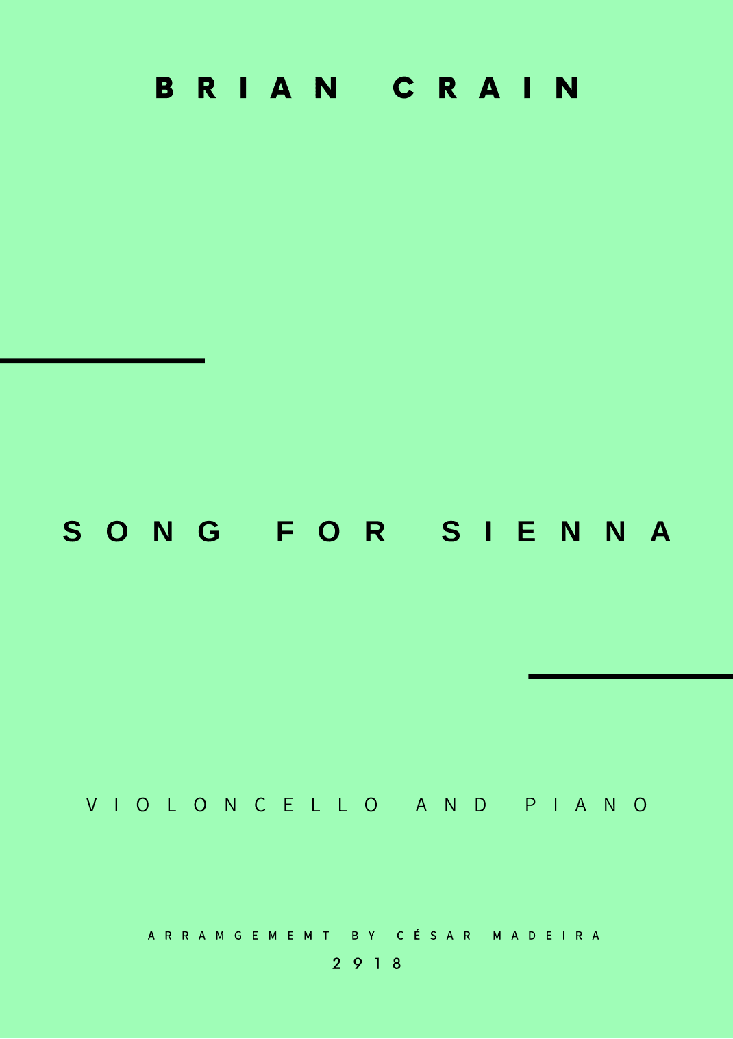 Song For Sienna (arr. César Madeira)