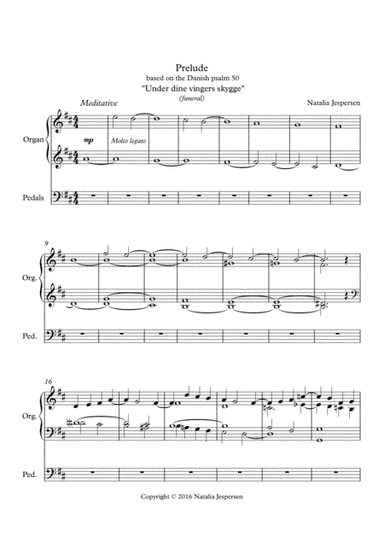 Under dine vingers skygge (prelude)