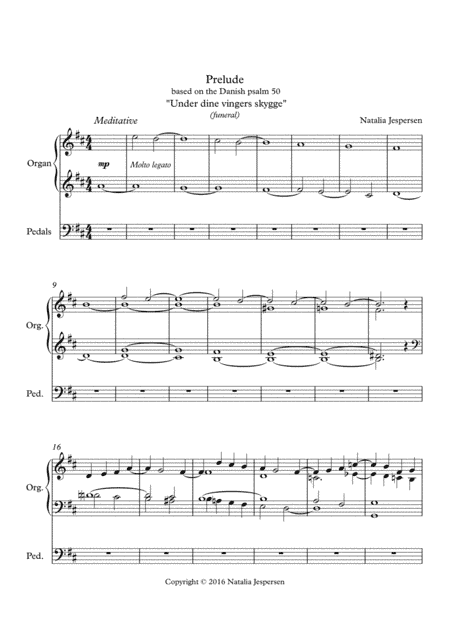 Under dine vingers skygge (prelude)