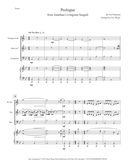 Jonathan Livingston Seagull (arr. Jim Bicigo)