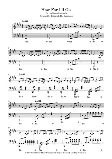 How Far I'll Go (arr. Definitely Not Beethoven)