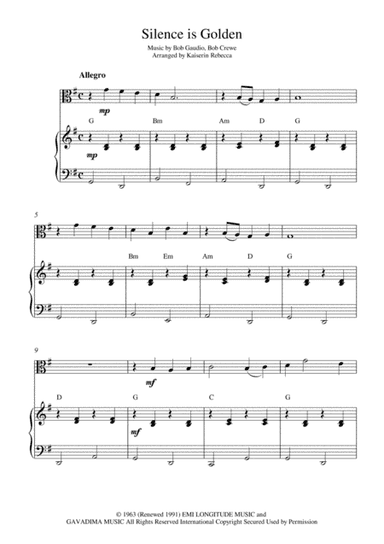Silence Is Golden (arr. Kaiserin Rebecca)