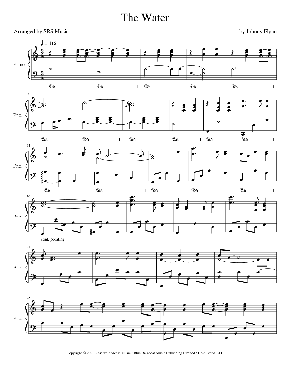 The Water (arr. SRS Music)