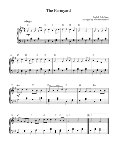 The Farmyard (arr. Kaiserin Rebecca)