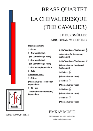 LA CHEVALERESQUE (THE CAVALIER) BRASS QUARTET (arr. BRIAN W. COPPING)