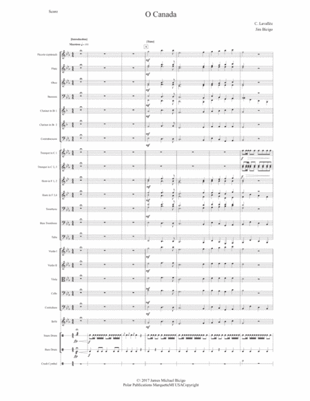O Canada (arr. James Bicigo)