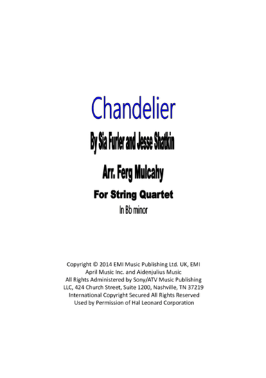 Chandelier (arr. Ferg Mulcahy)