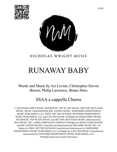 Runaway Baby (arr. Nicholas Wright)