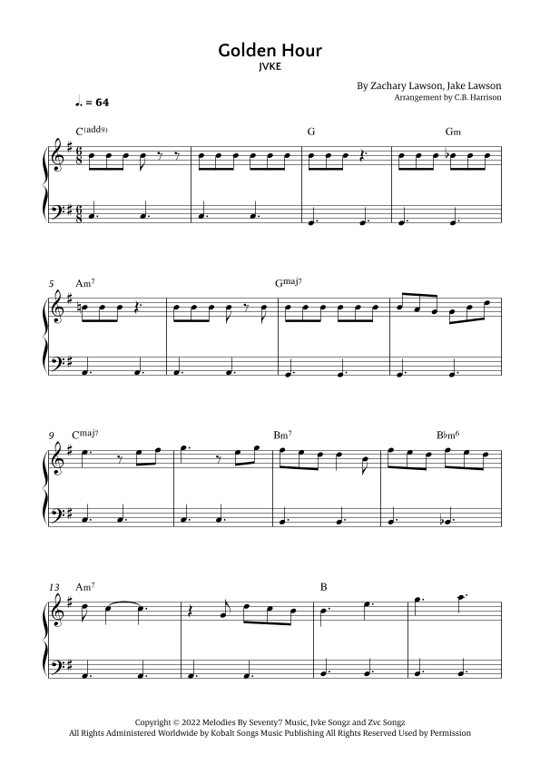Golden Hour (arr. C. B. Harrison)
