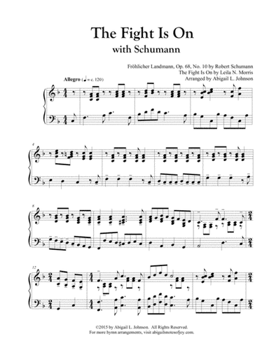 The Fight Is On with Schumann - Piano Solo (arr. Abigail L. Johnson)
