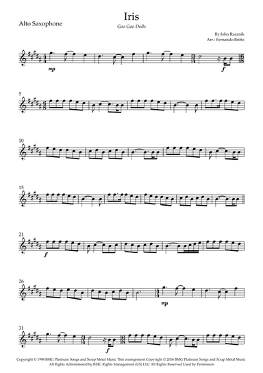 Iris (arr. Fernando Britto)