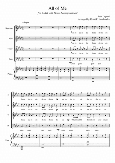 All Of Me (arr. Kenzi P. Nurchandra)
