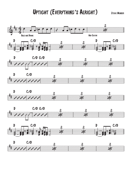 Uptight (everything's Alright) (arr. David M Fagnant)