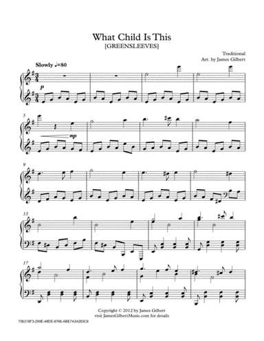 What Child Is This (Greensleeves) (arr. James Gilbert)