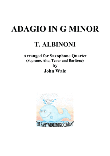 ADAGIO IN G MINOR (Sax quartet) (arr. John Wale)