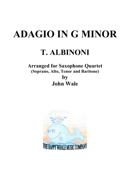 ADAGIO IN G MINOR (Sax quartet) (arr. John Wale)