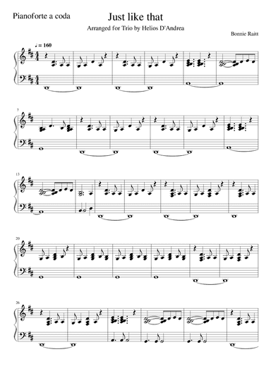 Just Like That (arr. Helios D'Andrea)