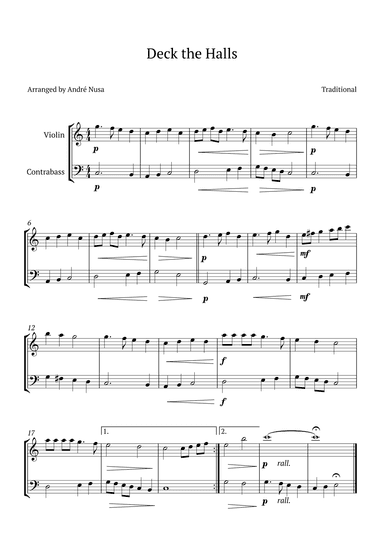 Deck the Halls (arr. André Nusa)