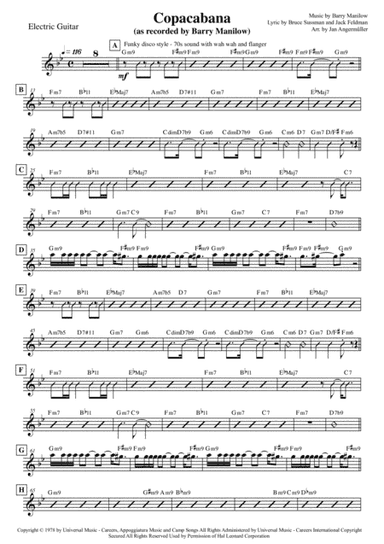Copacabana (At The Copa) (arr. Jan Angermüller)