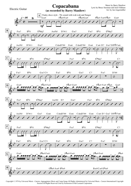 Copacabana (At The Copa) (arr. Jan Angermüller)