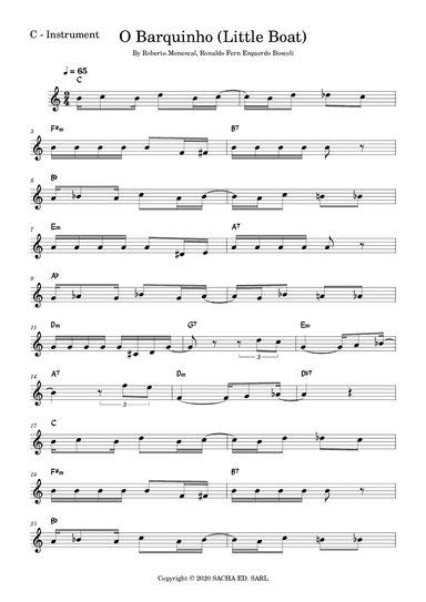 Little Boat (o Barquinho) (arr. Fabio Eduardo de Oliveira)